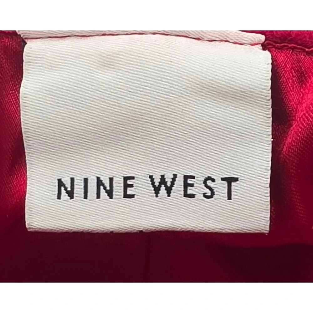 Nine West Newsboy Cap Womens OS Red Excellent Wool Blend Baker Boy Hat